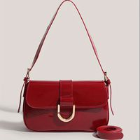 2024 bolso de hombro pequeno rojo clasico elegante bolso de solapa para mujer bolso de viaje de uso diario