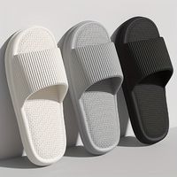 chanclas de eva solidas para hombres antideslizantes y de secado rapido ideales para caminar en interiores y ducharse en el bano