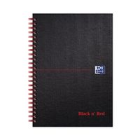 black n red book wirebound ruled and perforated 90gsm - 100080154