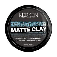 matte clay - 75 ml - redken - cera de fijacion extrema y acabado mate