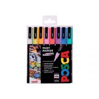 posca pc-3m paint markers fine pastel assorted pack of 8 238212174