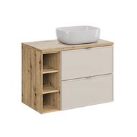 mueble lavabo 3 compartimientos estratificado 80cm