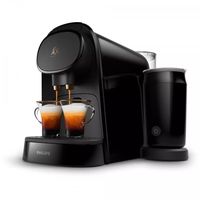 philips lor barista cafetera de capsulas negra con espumador