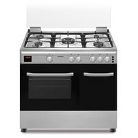 infiniton cc9696xhtp cocina de gas 5 zonas  horno acero inoxidable