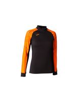 sudadera joma elite ix mujer negro naranja