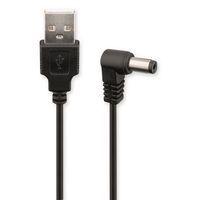 goobay cable de alimentacion acodado usb a dc 25x55mm 1m negro