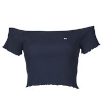 tommy jeans blusa tjw crop rib off shoulder top para mujer