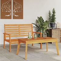 vidaxl set de muebles de jardin madera maciza de acacia