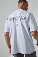 camiseta man active oversize con estampado one more rep gris