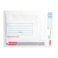 gosecure bubble envelope size 5 205x245mm white pack of 100 kf71450