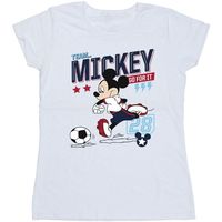 disney camiseta manga larga team football para mujer