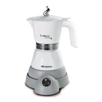 ariete moka aroma cafetera electrica 4 tazas 400w grisblanco