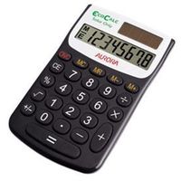 aurora ec101 ecocalc handheld calculator recycled