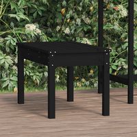 vidaxl banco de jardin madera maciza pino negro 80x44x45 cm