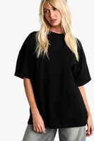 camiseta super oversize negro