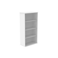 bookcase 3 shelf 1592 high arctic white