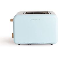 create toast retro tostadora diseno retro 2 ranuras 850w azul pastel