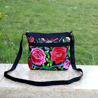 bolso de hombro con estampado vintage etnico de flores clasico bolso cuadrado mini de mujer