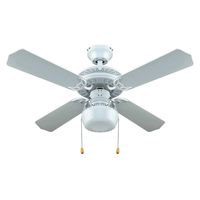 bastilipo - ventilador de techo con luz e27 50 w blanco 105 x 42 cm nerja