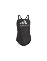 banador de natacion adidas big logo negro nina