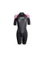 neopreno monoshort para buceo cressi altum mujer negro-rosa 3mm