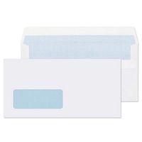 q-connect dl envelopes window self seal 90gsm white 1000 pack kf3481