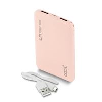 cool power bank 5000 mah micro-usb leather rosa