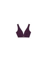 top deportivo black limba curve line mujer midnight plum