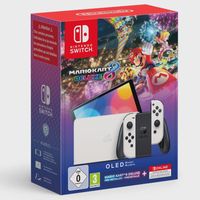 nintendo switch  oled blanca  super mario kart 8 deluxe  suscripcion 12 meses nintendo switch