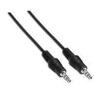 cable audio estereo jack 35mm nanocable 15m negro macho-macho