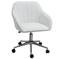 silla de oficina blanco 60 x 59 x 89 cm