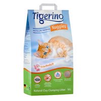 tigerino nuggies fresh arena aglomerante con olor fresco - 2 x 14 l - pack ahorro