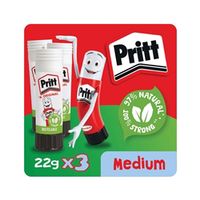 pritt stick glue stick 22g pack of 3 1483484