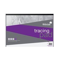 silvine professional tracing pad 50 sheets a3 a3tpr