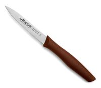 cuchillo mondador acero inoxidable 100 mm mango polipropileno marron