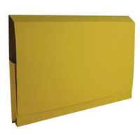 guildhall full flap pocket wallet foolscap yellow 50 pack