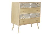 comoda de mdf y madera de abeto en natural 80x40x875cm