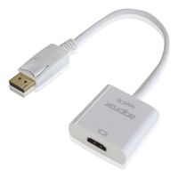 approx appc16 adaptador displayport macho a hdmi hembra branco