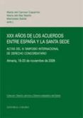 xxx anos de los acuerdos entre espana y las santa sede