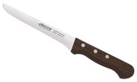 cuchillo deshuesador acero inoxidable de 155 mm mango madera marron