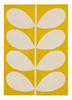 alfombra de lana orla kiely hojas yellow 12 120 x 180cm