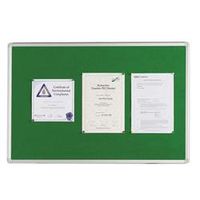 q-connect aluminium frame felt noticeboard 1800x1200mm - kf26065