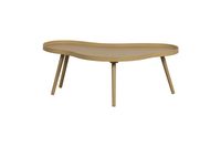 mesa auxiliar de madera organica beige