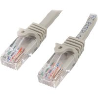 startech 45pat2mgr cable de red cat5e rj-45 sin enganche patch snagless 2m gris