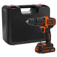 black  decker bdchd18k-qw taladro percutor 18v 40nm portabrocas 10mm con bateriacargador y maletin