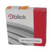 blick labels in dispensers round 19mm orange 1280 pack