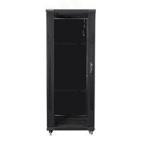 armario rack lanberg de suelo 32u  600x600x1603 19 flat pack negro