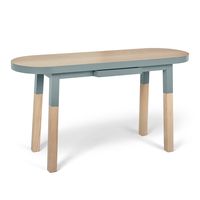 mesa de escritorio de diseno 100 madera maciza - consola 140 cm