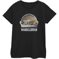 disney camiseta manga larga the mandalorian the child para mujer