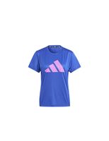 camiseta de running adidas run it mujer azul